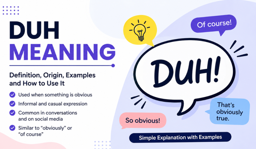 Duh Meaning