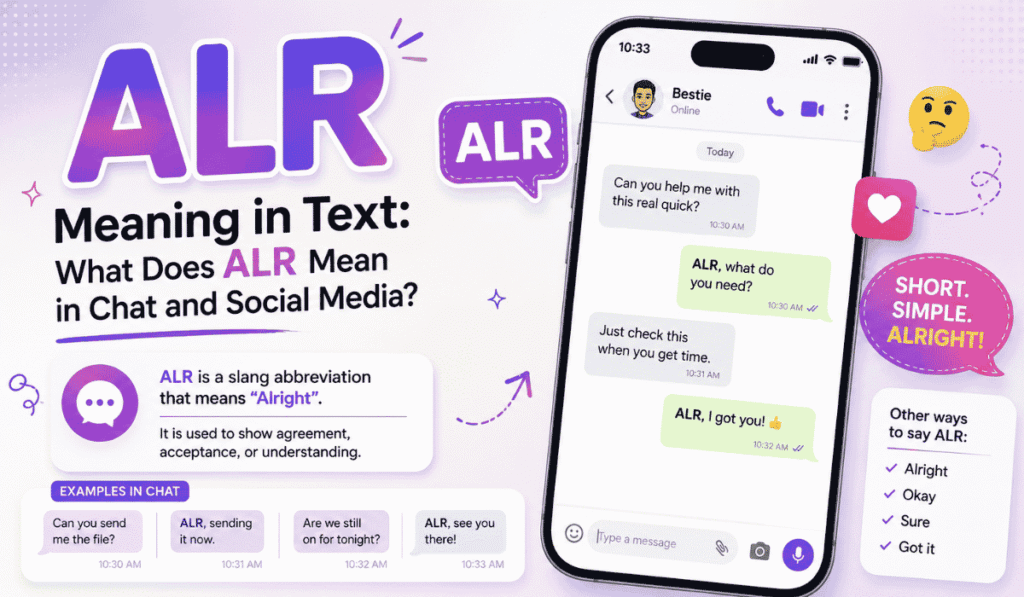 ALR Meaning in Text