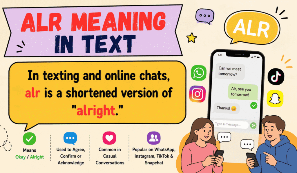 Alr Meaning in Text