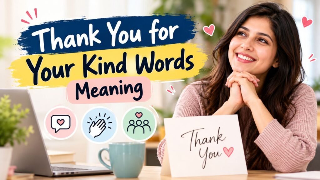 Thank You for Your Kind Words Meaning